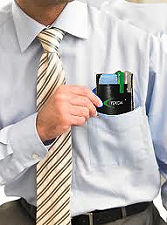 iTek Kit in shirt pocket